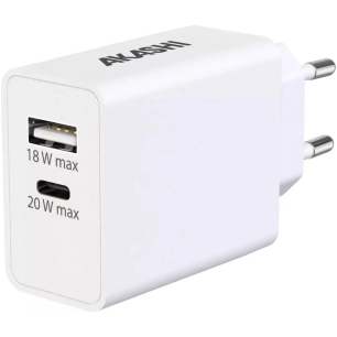 charg/sect/intel usb-c/usb 35w gan blanc - akashi