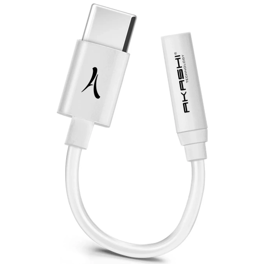 adapt/audio/usb-c / jack 3.5 tresse alu - akashi