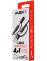 cable 4 en 1 universel - charge rapide - akashi