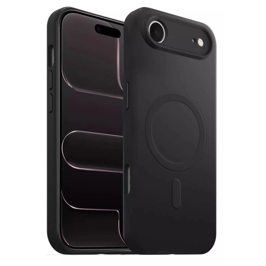 coque silicone noir magsafe p/iphone air - akashi