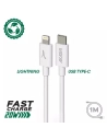 usb-c renfor 3a 20w 1m lightning bl - akashi