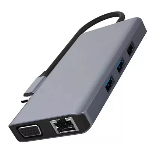 usb-c p/3usb/sd/microsd/hdmi4k/rj45/vga - akashi