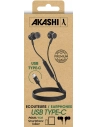 kit pieton intra auriculaire noir usb-c - akashi