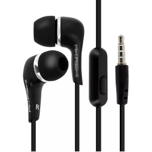 kit pieton intra auriculaire+ micro noir - akashi