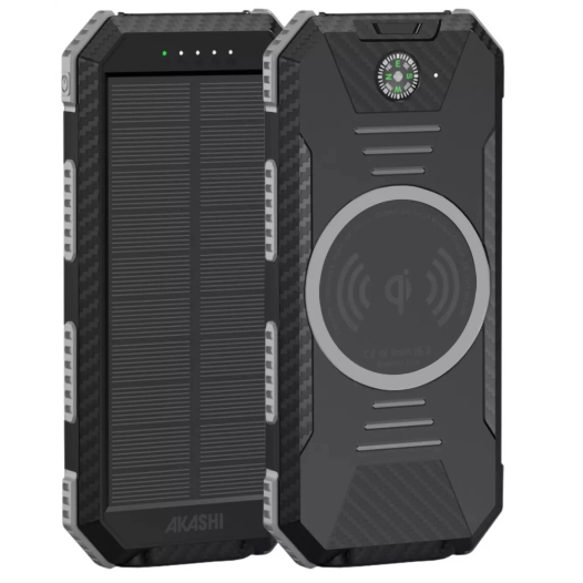 pb 10000mah.solaire+torche+waterpro. - akashi