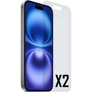2 verres trempes p/iph 16 plus - akashi