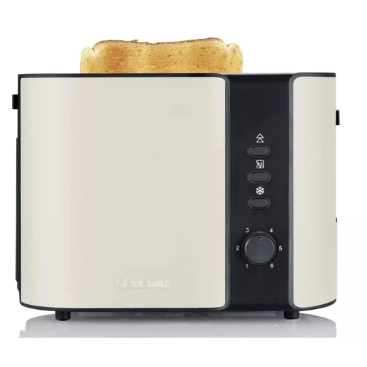 toaster.1800w.2fentes.inox laque beige. - severin