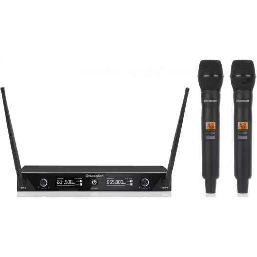 ens recepteur double uhf.2 micros main. - rondson