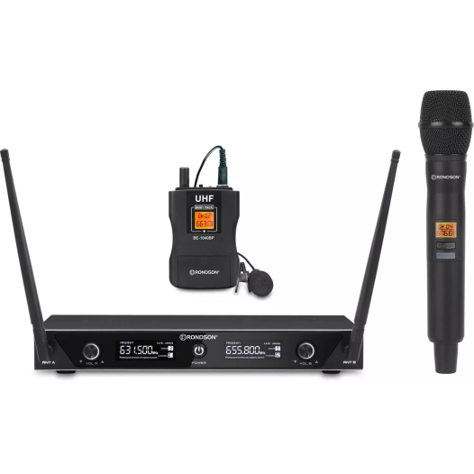 ens recepteur double uhf.micro main+crav - rondson