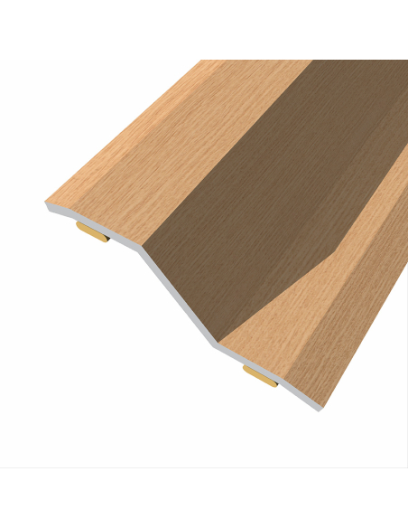 Bande de Nivellement Adhésive Chêne Foncé Acier, adhésive, chêne foncé, 35x8-14mm, 166cm - BAGLINOX