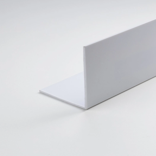 profilé d'angle en pvc blanc satiné, 1000 x 15 x 15 mm