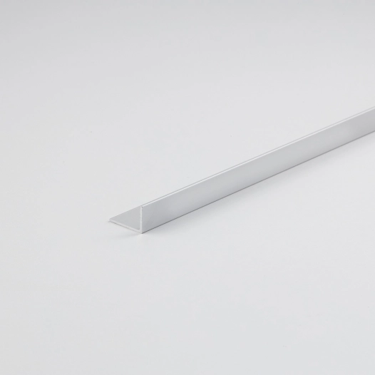 profilé d'angle diy en aluminium argenté 2000 x 40 x 15 mm