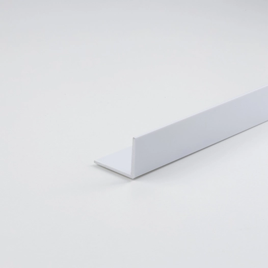 profilé en l à monter soi-même, pvc blanc satiné 1000 x 20 x 10 mm