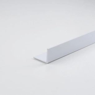 profilé en l à monter soi-même, pvc blanc satiné 1000 x 30 x 20 mm
