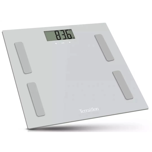 160kg.100g.elect.verre.connecte.gris. - terraillon