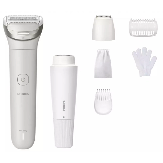 ladyshaver.tete flex.aut100min.led.6acc. - philips