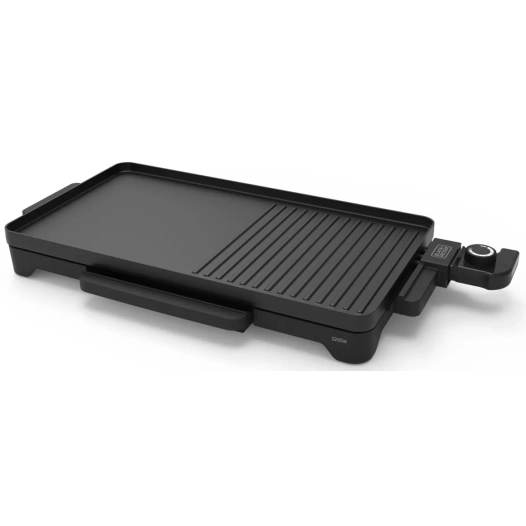 grill.2200w.49x27cm.antiadhesif.noir. - black et decker