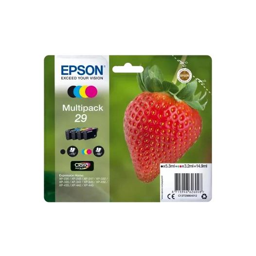 pack 4 cart - serie fraise. - epson