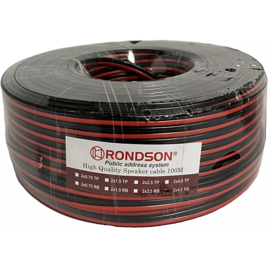 cable hp.2x4mmx100ml.rouge/noir. - rondson