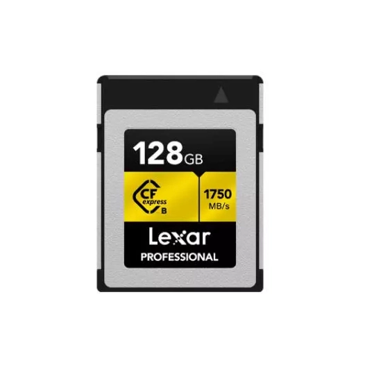cfexpress pro type b gold series 128gb - lexar