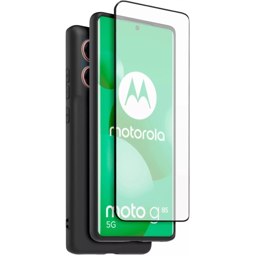 coque noire+prot ecran moto g85 - casr