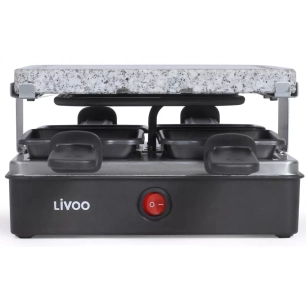 raclette.4pers.4poelons.600w.noir. - livoo