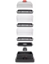 cuiseur vapeur.1200w.3paniers.8pers.noir - livoo