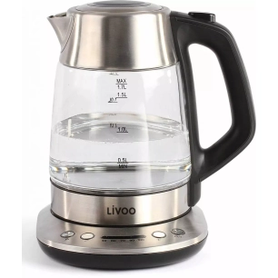 theiere/bouilloire.1,7l.2200w.verre. - livoo
