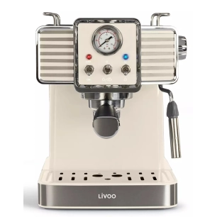 15bars.1350w.1,5l.vapeur.dosette/moulu. - livoo