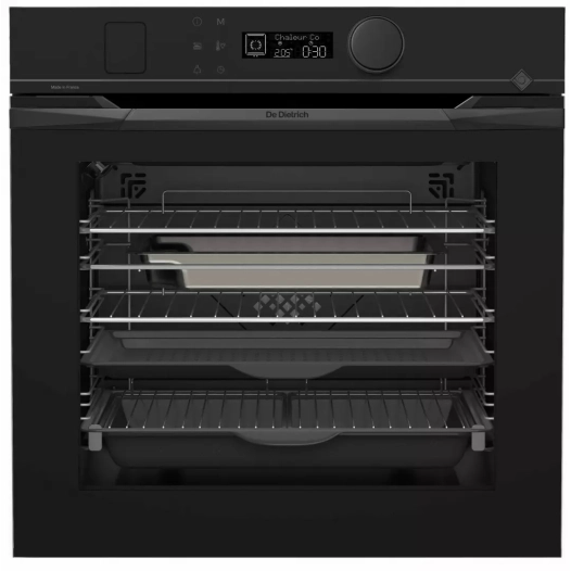 73l.combi.vapeur.24fn.ss/vide.a+.noir. - de dietrich