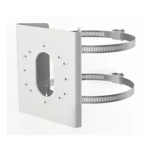 adapt poteau.acces montage.inox blanc. - hikvision