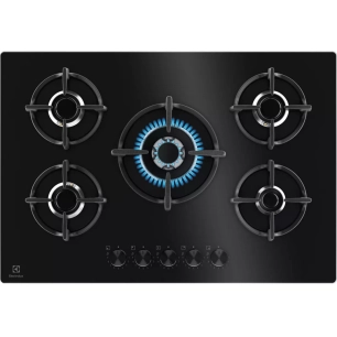 5gaz.75cm.g fonte.cdes front.noir. - electrolux
