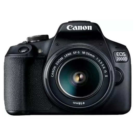 eos 2000 d noir + ef-s 18-55 is ii - canon