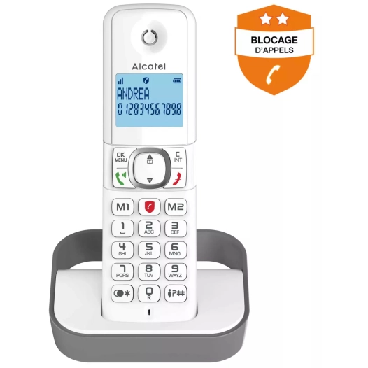 dect.100mem.ml.bloc appels.gris - alcatel