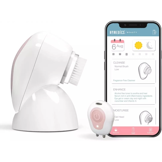 brosse faciale 3d pulse.3tetes.rech usb. - homedics