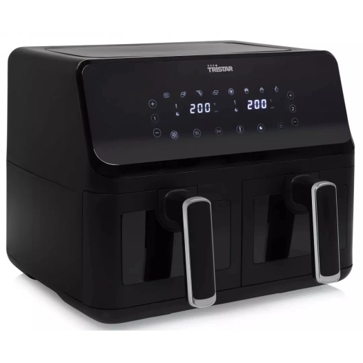 airfryer.2700w.2x4l.8prg.noir. - tristar