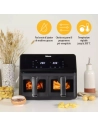 airfryer.2700w.2x4l.8prg.noir. - tristar