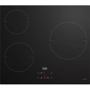 3ind.60cm.5,9kw.cdes sens.noir. - beko