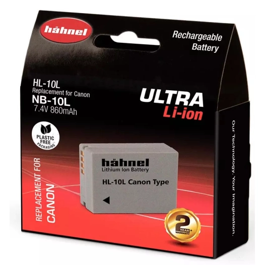 batterie compatible canon nb-10l ultra - hahnel