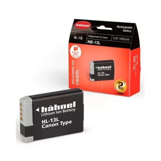 batterie compatible canon nb-13l - hahnel