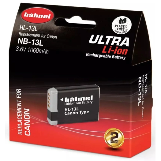 batterie compat ultra canon nb-13l - hahnel