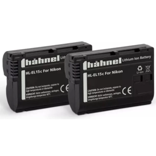 bipack batterie compatible en-el15 - hahnel