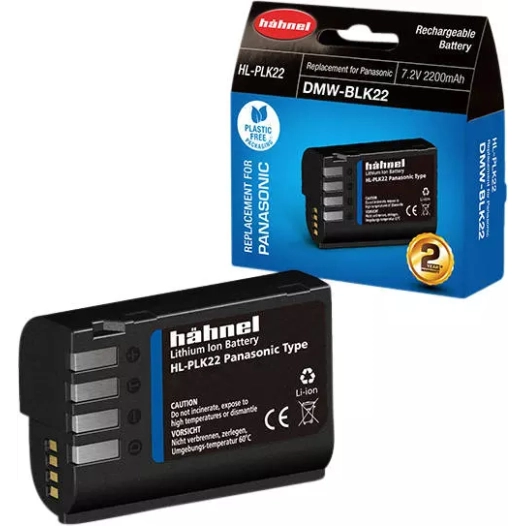 batterie compatible panasonic dmw-blk22 - hahnel