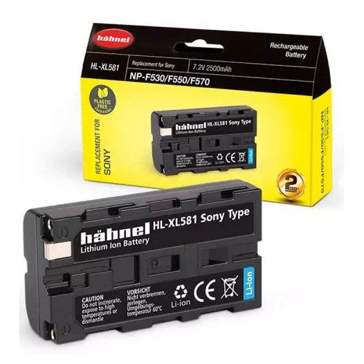 batterie compatible sony npf530/550/570 - hahnel