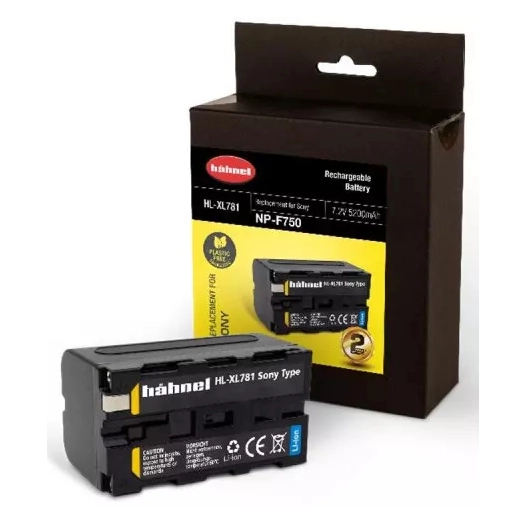 batterie compatible sony np-f750 - hahnel