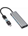 hub usb adapt.3ports usb-a2.0+1hdmi. - bluestork