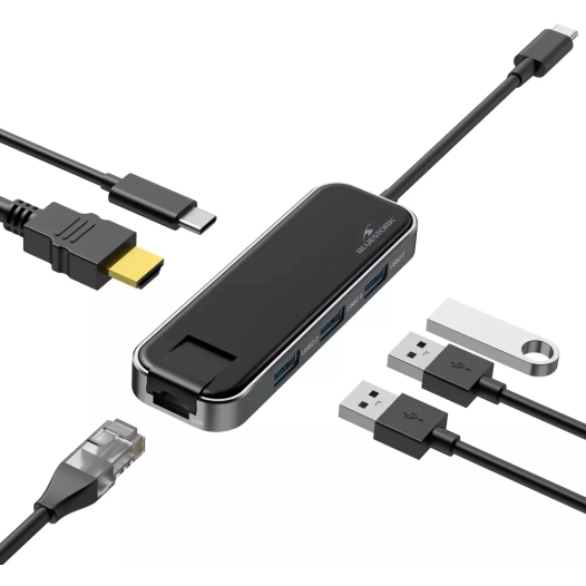 hub usb.3usb-a2.0+1hdmi+1usbc+1rj45. - bluestork