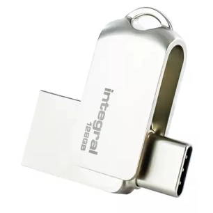 cle 128gb usb3.0 + type-c dual 360. - integral