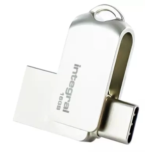 cle 16gb usb3.0 + type-c dual 360. - integral