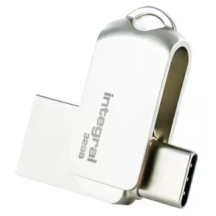 cle 32gb usb3.0 + type-c dual 360. - integral